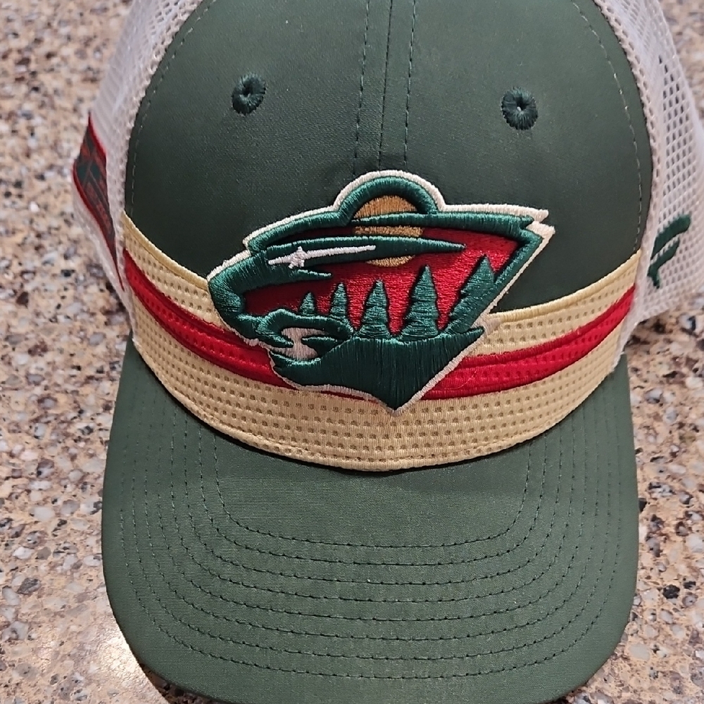 Wild Green and Red Logo Cap